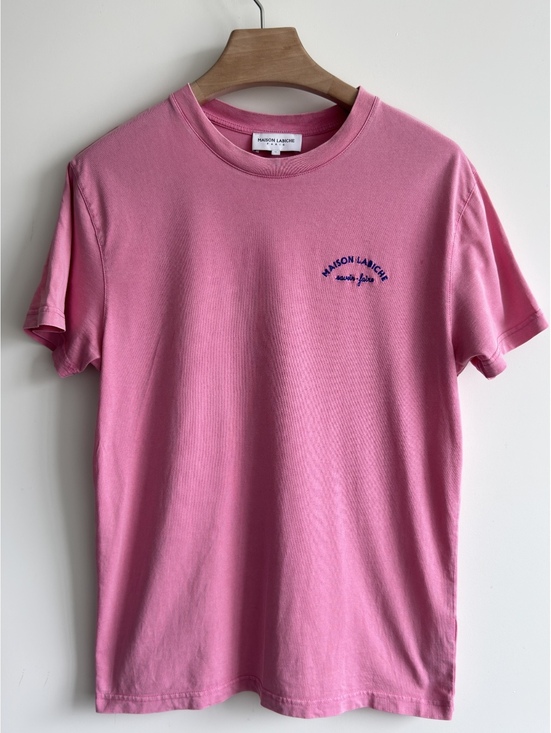 Maison Labiche Other - Maison Labiche Paris Pink Embroidered Cotton T-Shirt Size Medium